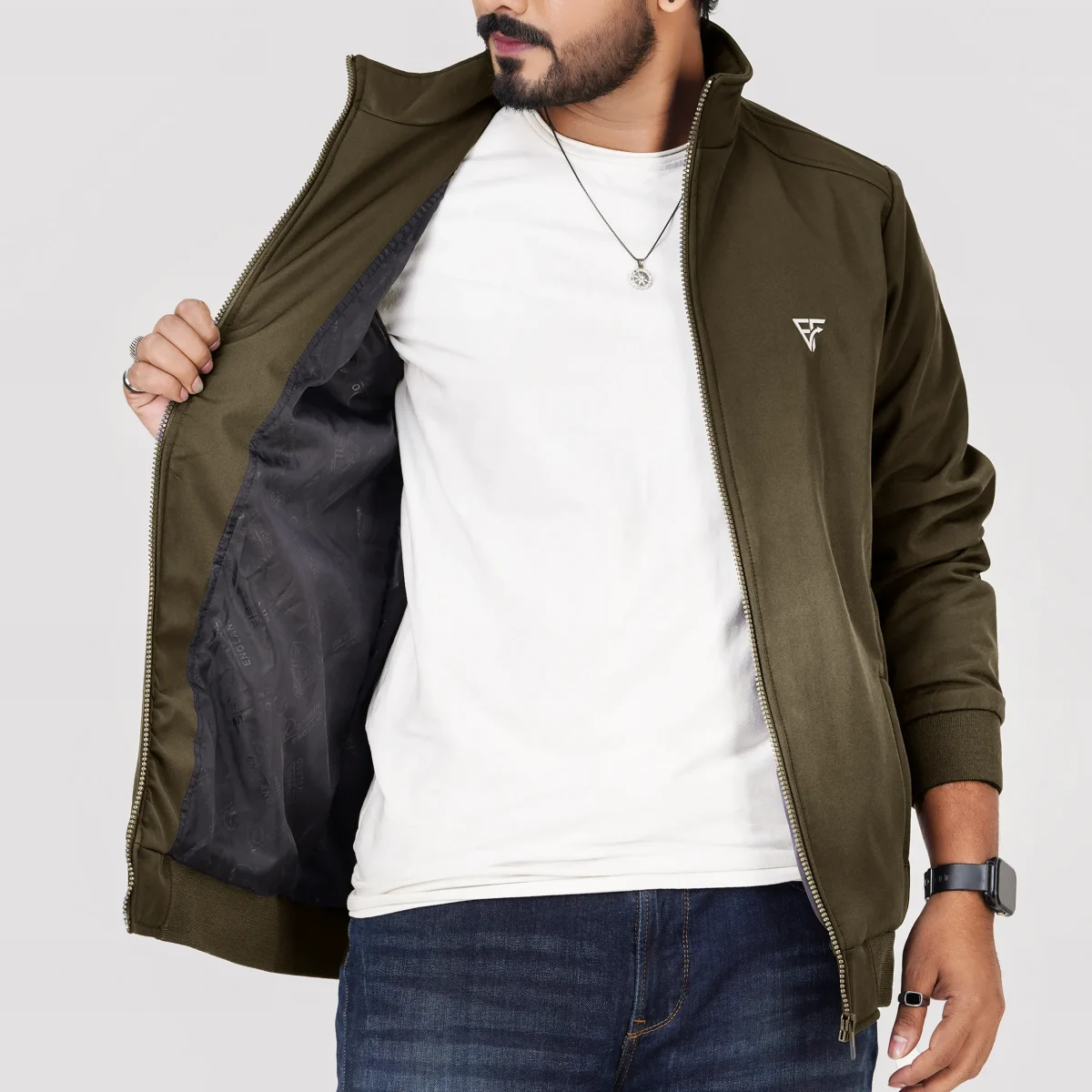 Jacket with Premium Quality Water-Resistant 3-Layered China Bonded Fabric - Image 3