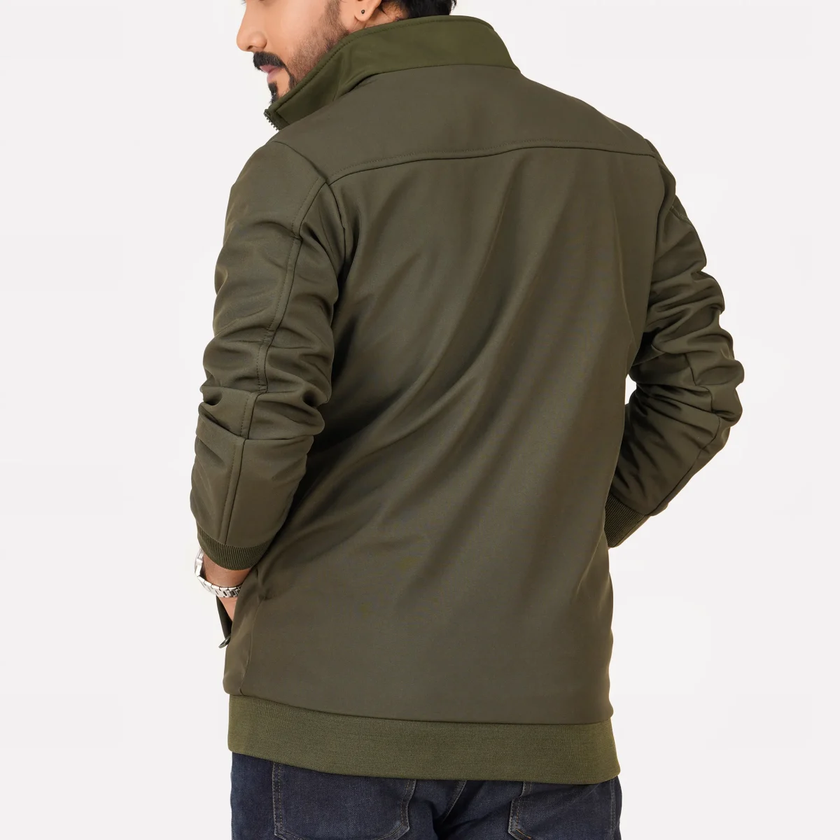 Jacket with Premium Quality Water-Resistant 3-Layered China Bonded Fabric - Image 4