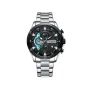 Curren 8402 Blue Dial Stainless Steel Strap Analog Men’s Watch