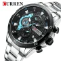 Curren 8402 Blue Dial Stainless Steel Strap Analog Men’s Watch - Image 3