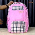 Stylish Water Resistant School and Traveling Backpack - Pink - Image 2